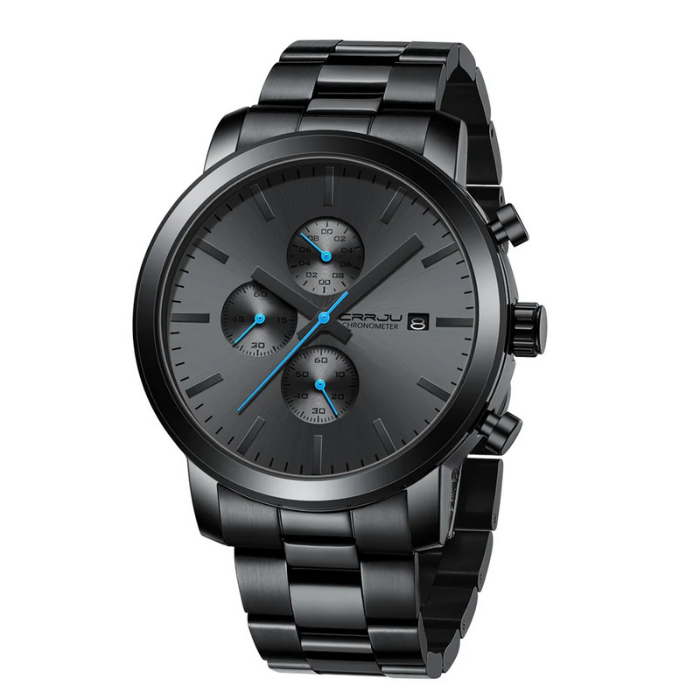 Obsidian Black Stainless Steel Watch - Limited Edition