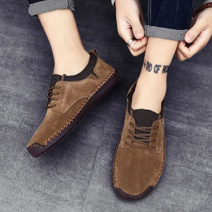 Heritage Men's Suede Hand Stitched Shoes