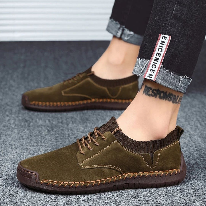 Heritage Men's Suede Hand Stitched Shoes