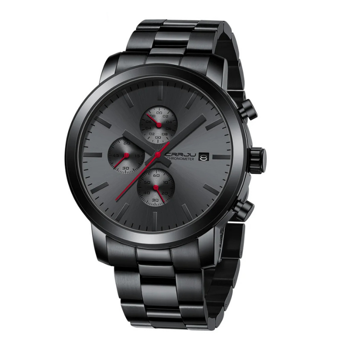 Obsidian Black Stainless Steel Watch - Limited Edition