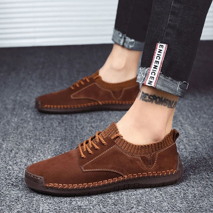 Heritage Men's Suede Hand Stitched Shoes