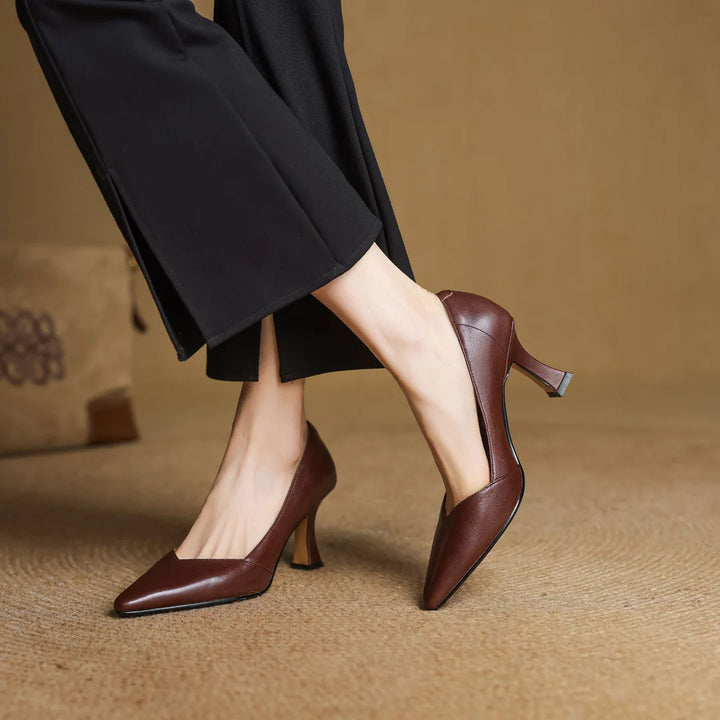 Averra Genuine Leather Heels