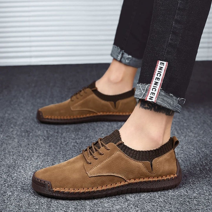 Heritage Men's Suede Hand Stitched Shoes