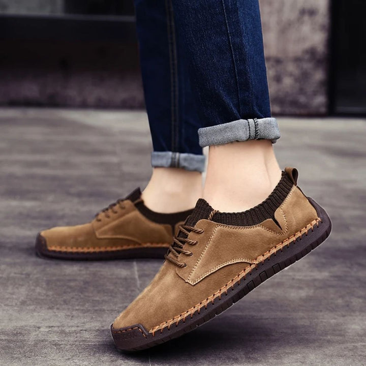Heritage Men's Suede Hand Stitched Shoes