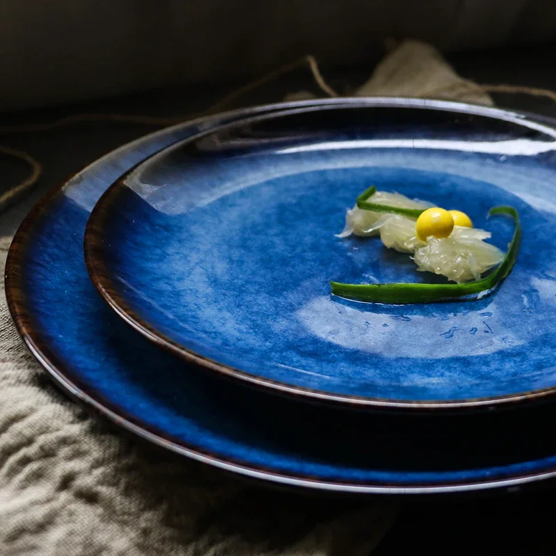 Aurelia Blue Luxury Plates
