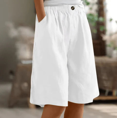 Harbor Loose Linen Shorts