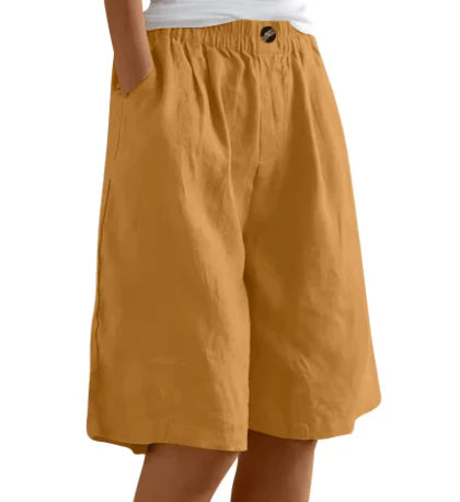 Harbor Loose Linen Shorts