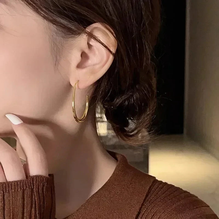 Terra Teardrop Hoop Earrings