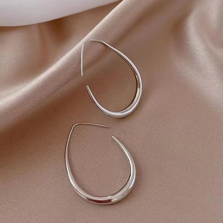 Terra Teardrop Hoop Earrings