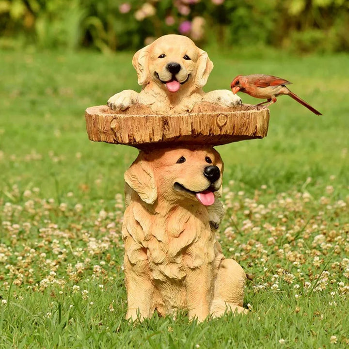 Cute Animal Woden Bird Feeder