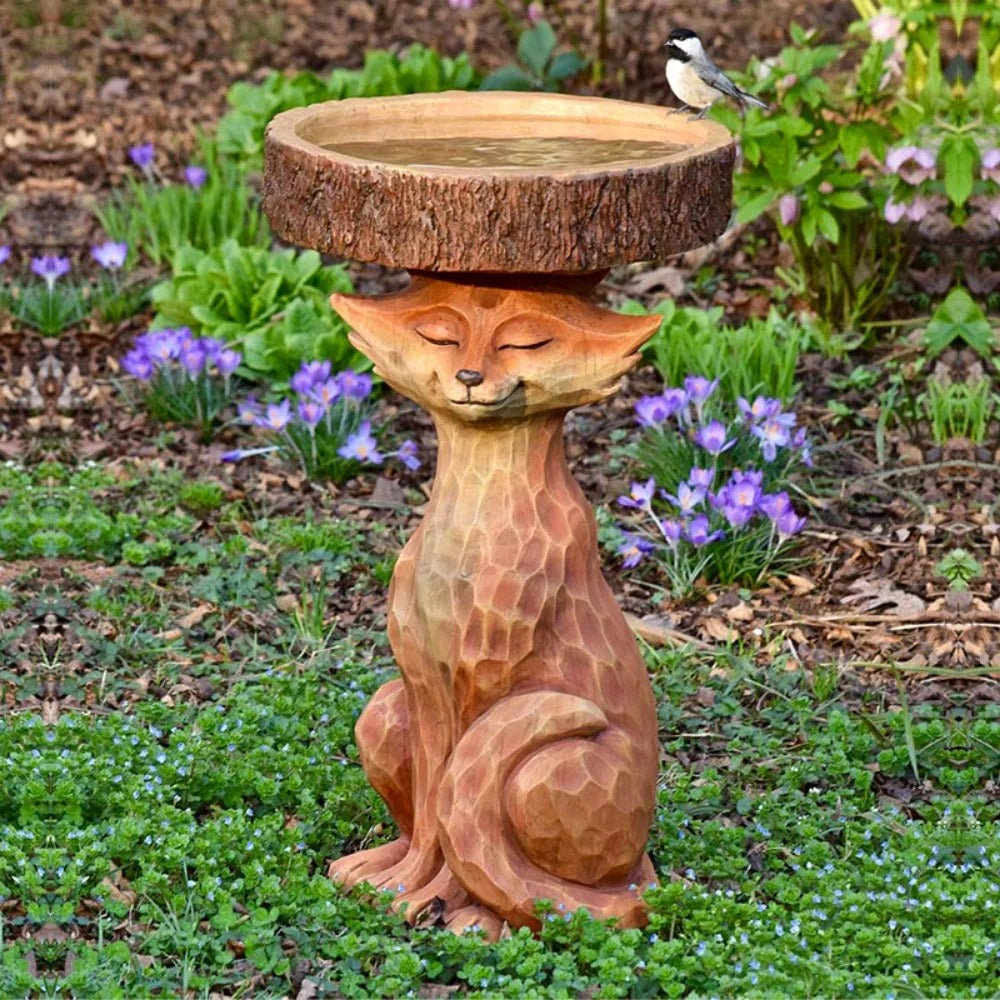 Cute Animal Woden Bird Feeder