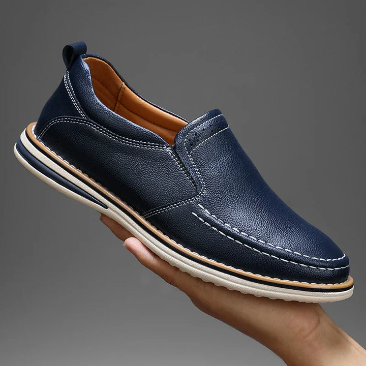 Roman Leather Flats