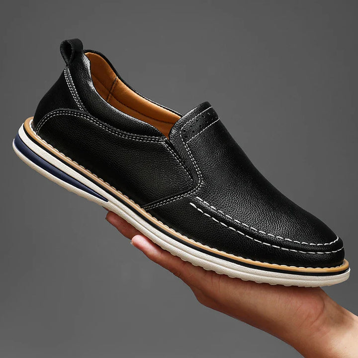 Roman Leather Flats