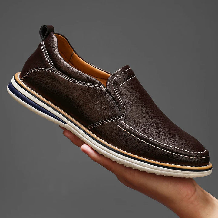 Roman Leather Flats