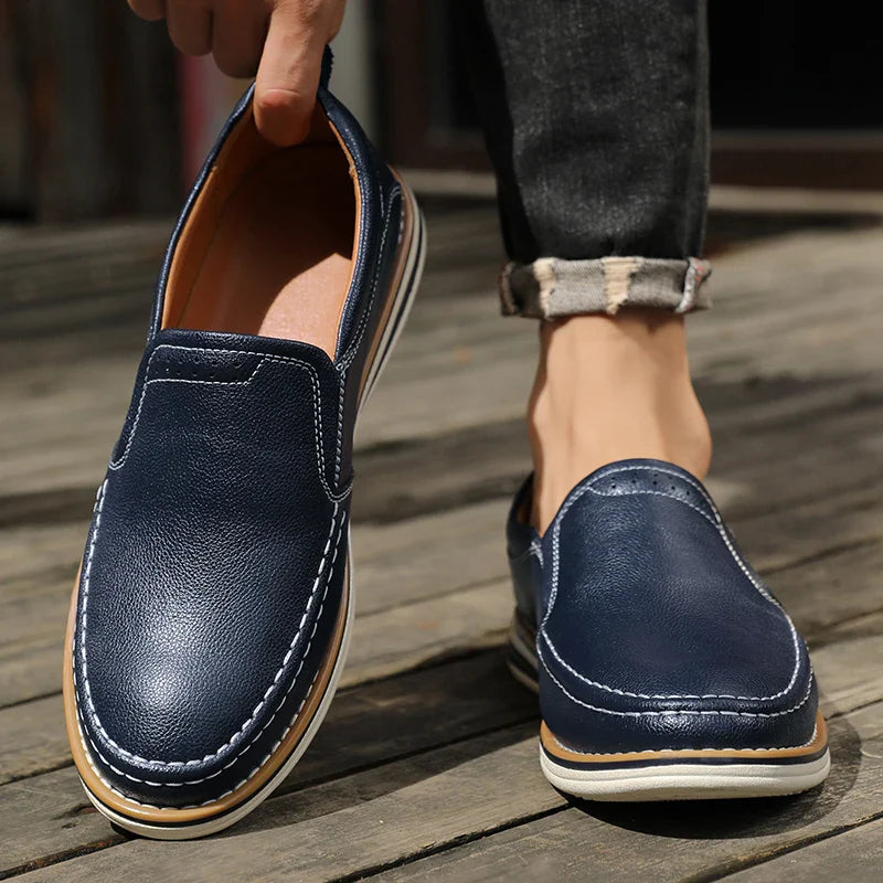 Roman Leather Flats