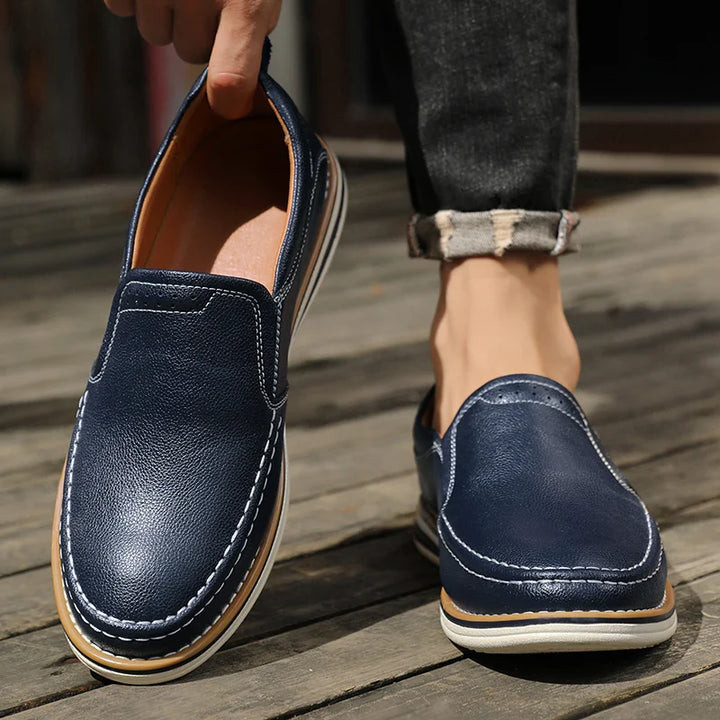 Roman Leather Flats