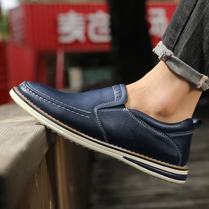 Roman Leather Flats