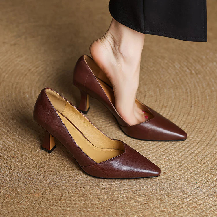 Averra Genuine Leather Heels