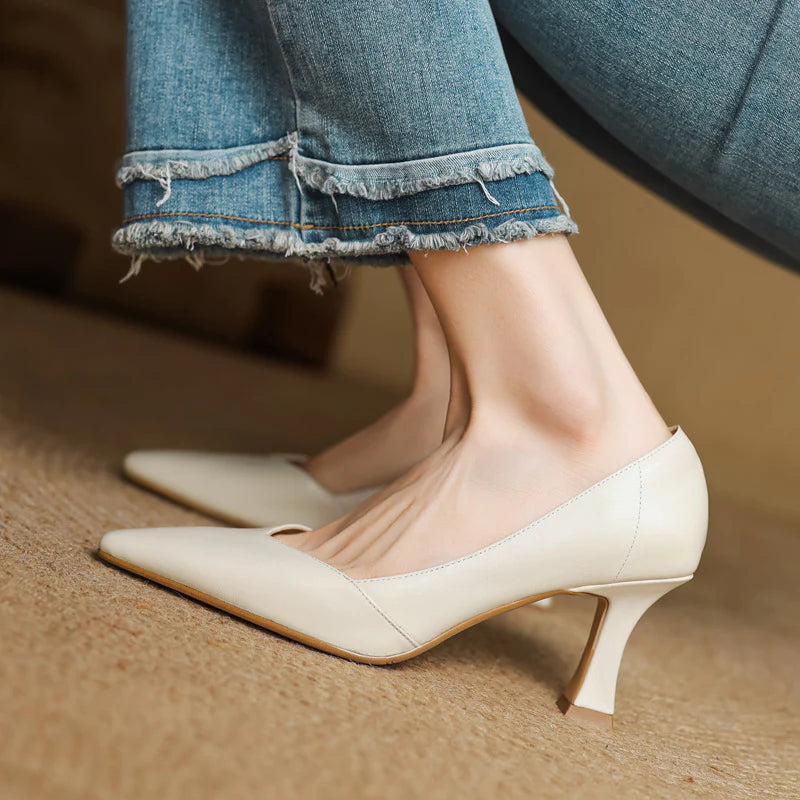 Averra Genuine Leather Heels