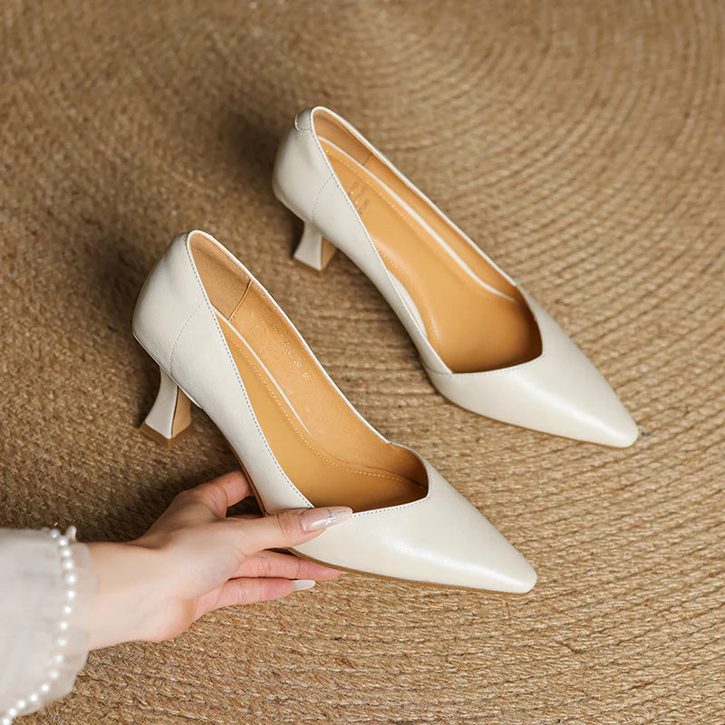 Averra Genuine Leather Heels
