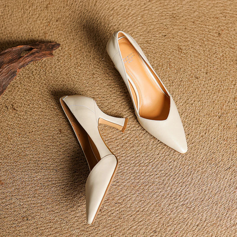 Averra Genuine Leather Heels