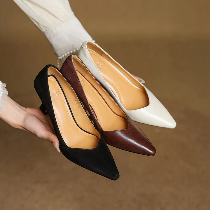 Averra Genuine Leather Heels