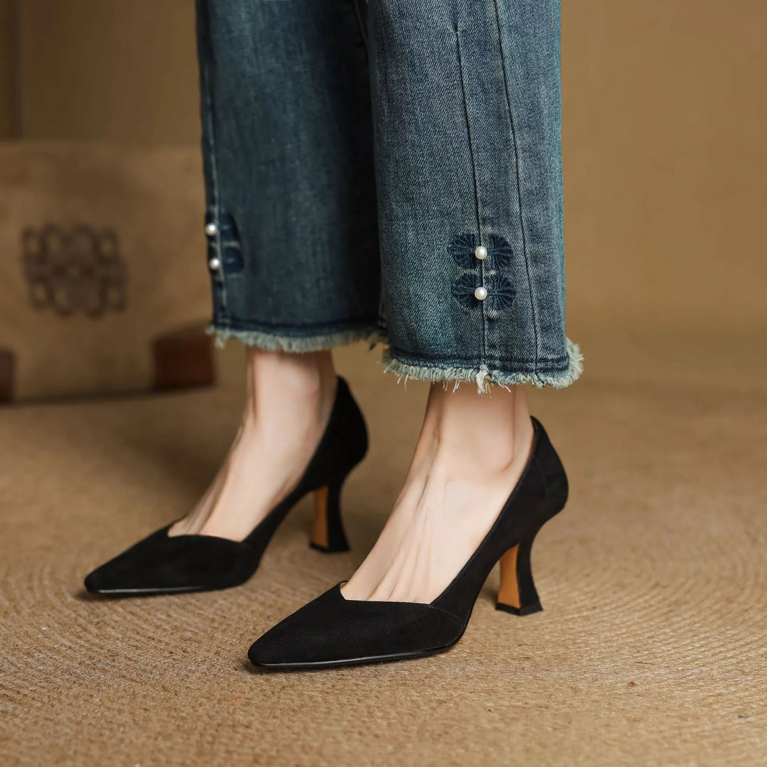 Averra Genuine Leather Heels