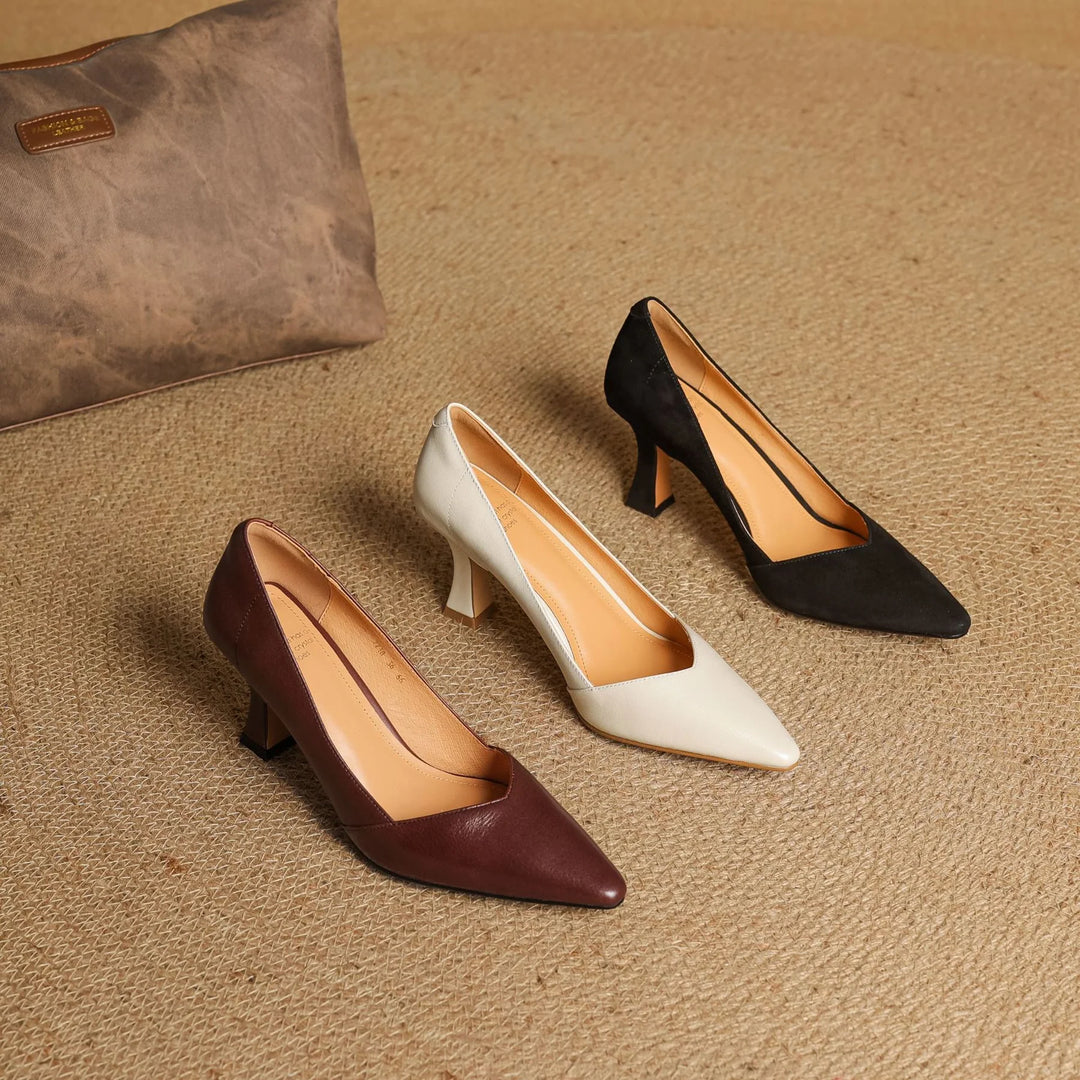 Averra Genuine Leather Heels