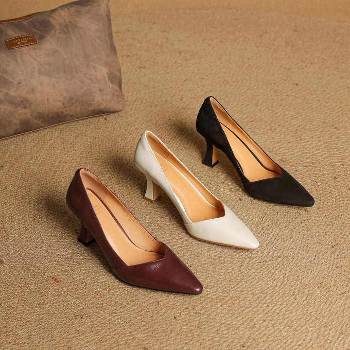 Averra Genuine Leather Heels