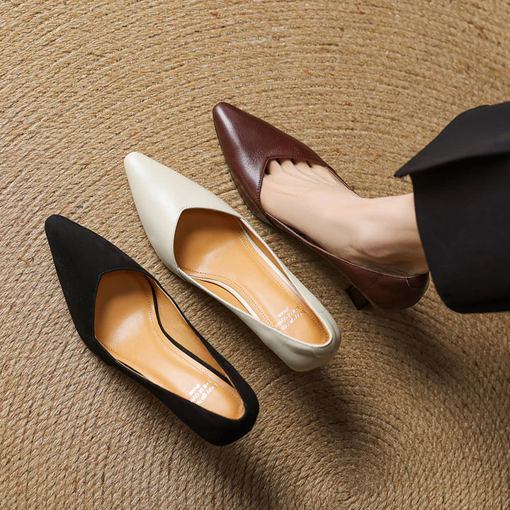 Averra Genuine Leather Heels
