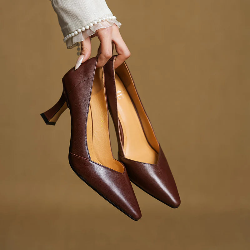 Averra Genuine Leather Heels