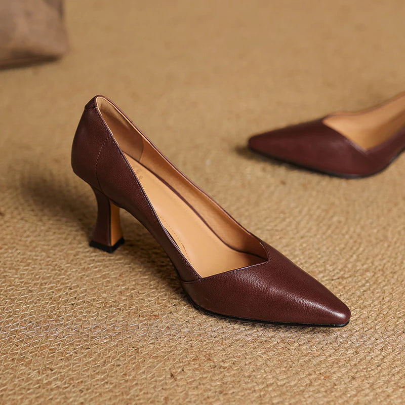 Averra Genuine Leather Heels