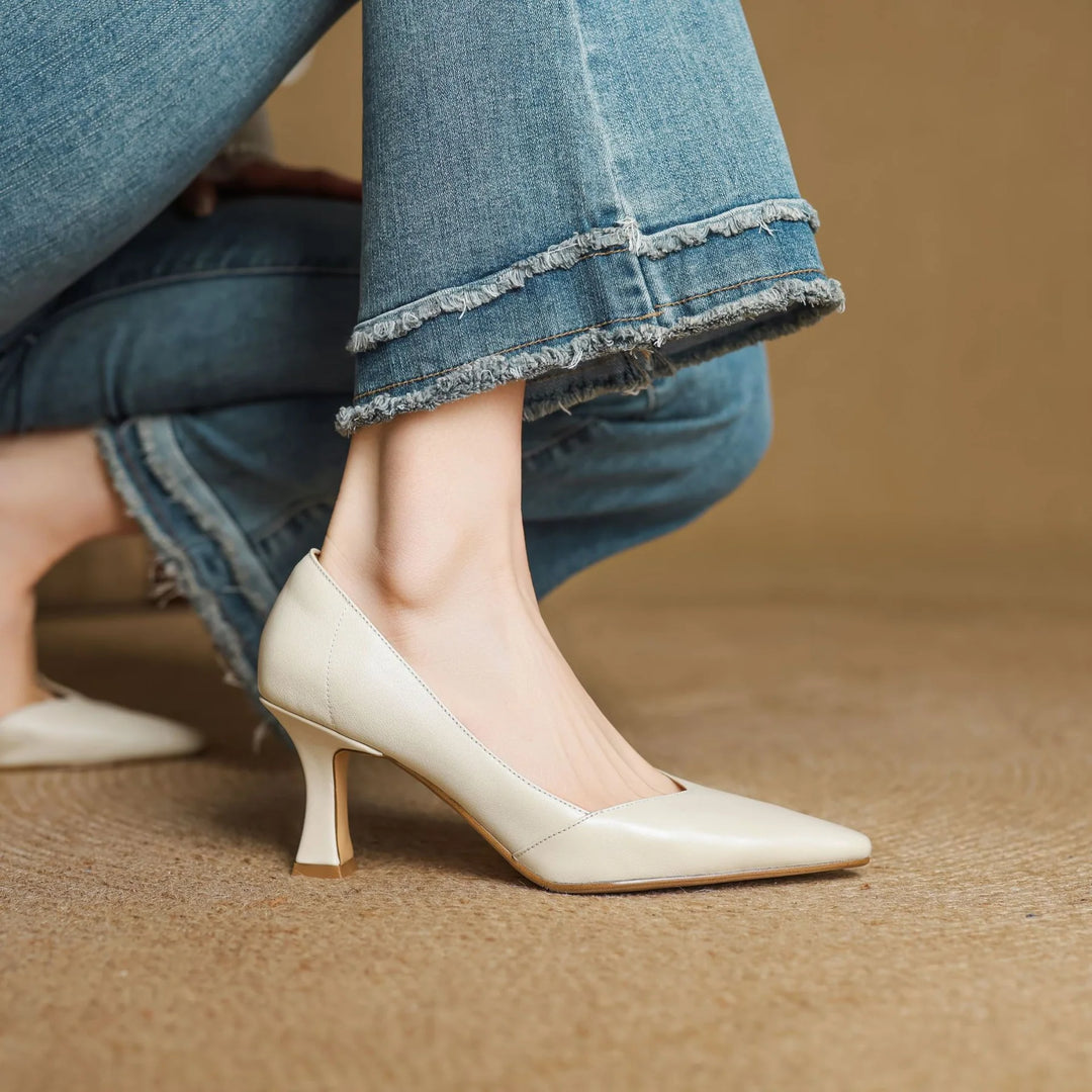 Averra Genuine Leather Heels