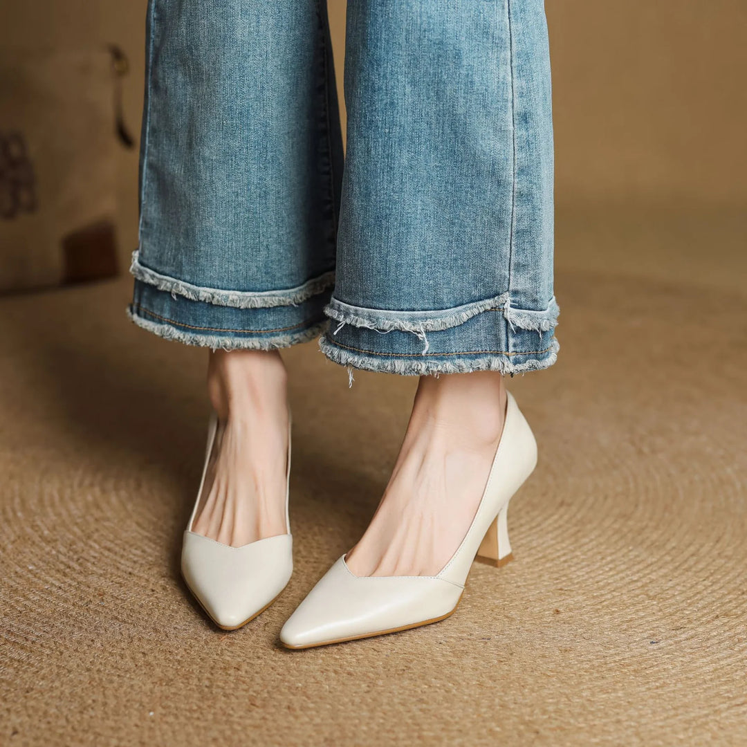 Averra Genuine Leather Heels