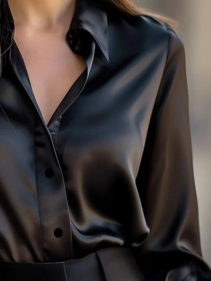 Lavier Satin Long Sleeves Blouse