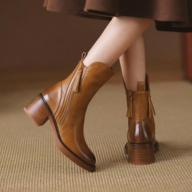 Caramel Ankle Boots