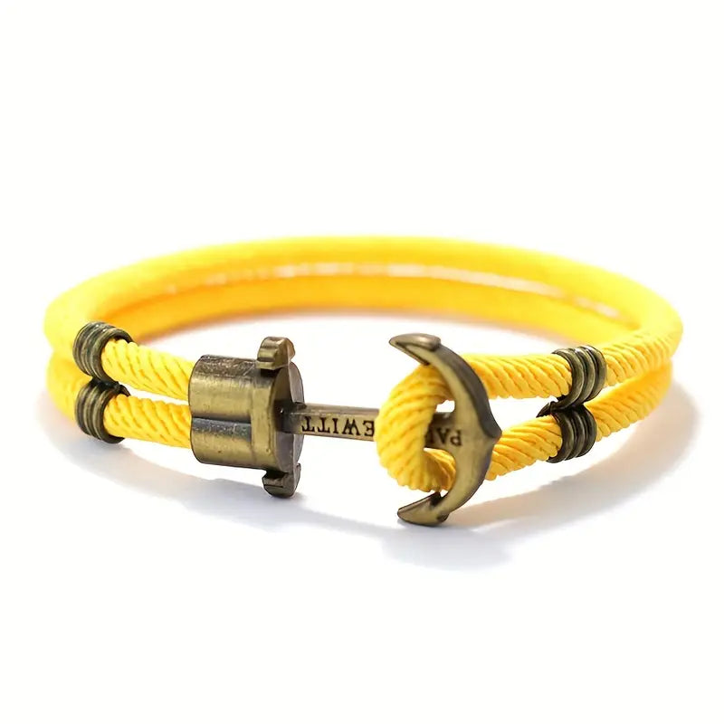 Marine Anchor Rope Bracelet