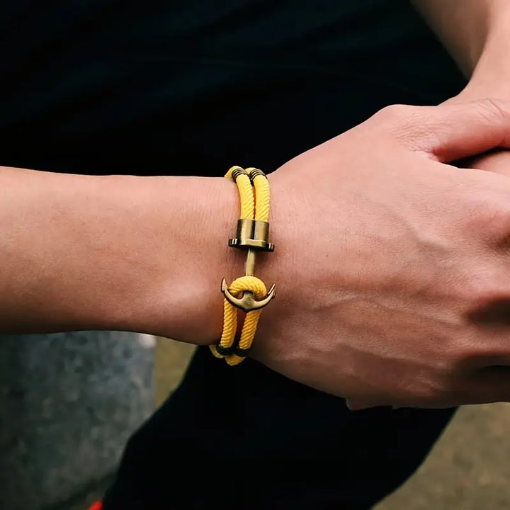 Marine Anchor Rope Bracelet